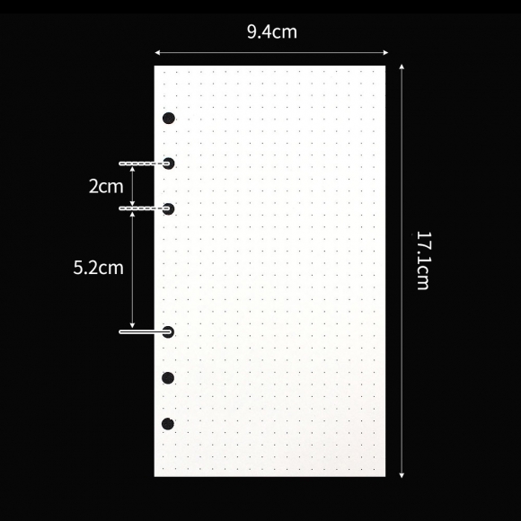 채움 6공 도트 다이어리 속지 1805매(A6)