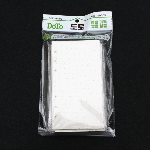 채움 6공 도트 다이어리 속지 1805매(A6)