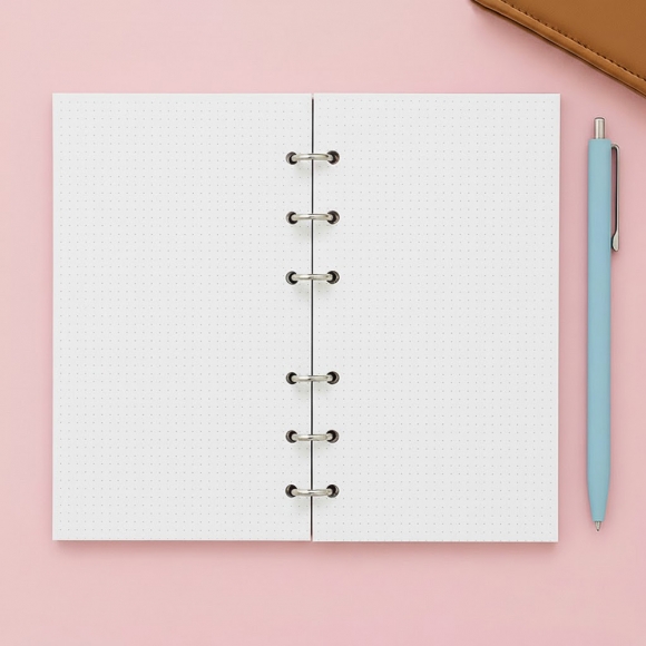 채움 6공 도트 다이어리 속지 1805매(A6)