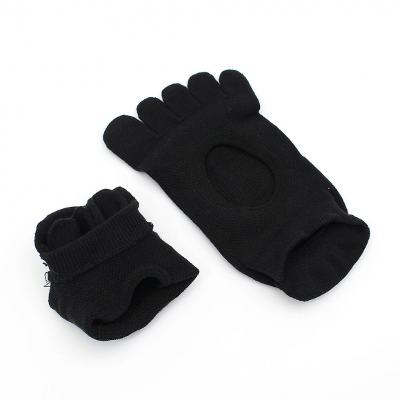 핏코어 메쉬 필라테스 토삭스 2켤레(블랙)