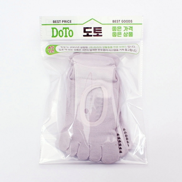 핏코어 메쉬 필라테스 토삭스 2켤레(퍼플)