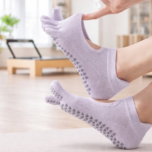 핏코어 메쉬 필라테스 토삭스 2켤레(퍼플)