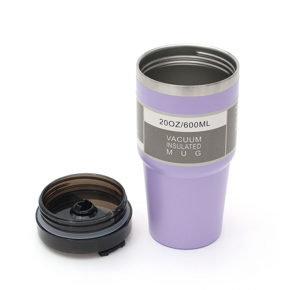 스테이 보온보냉 빨대 텀블러(600ml) (퍼플) 