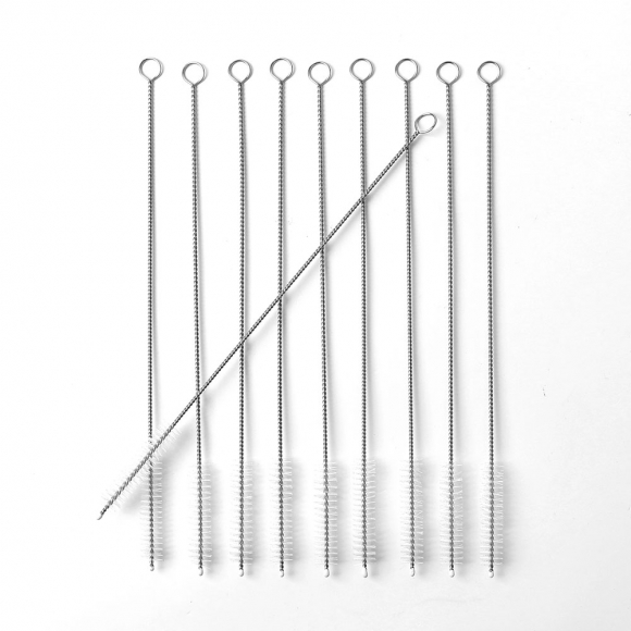 304 스텐 빨대 세척솔 10p세트(24cm)