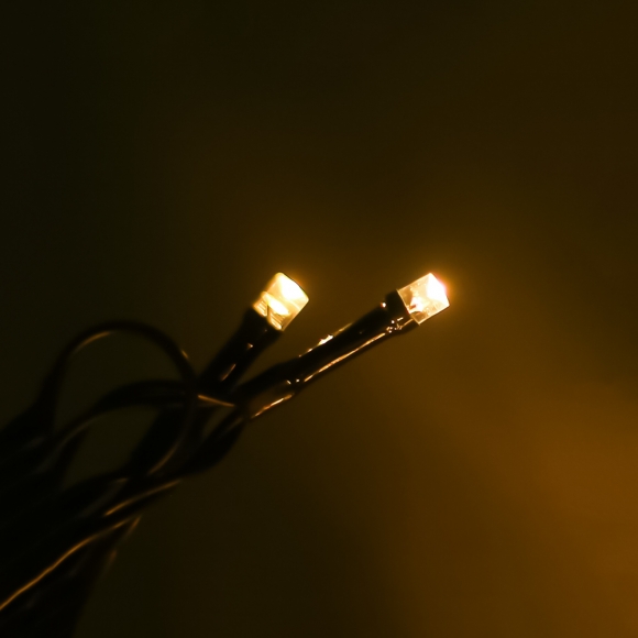 [은하수] LED 200구 녹색선 USB 줄전구(20m) (웜색) (리모컨포함)