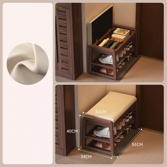 현관 벤치 수납형 공간활용 신발장 의자A-1(55cm)(색상)