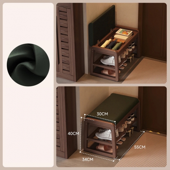 현관 벤치 수납형 공간활용 신발장 의자A-1(55cm)(색상)