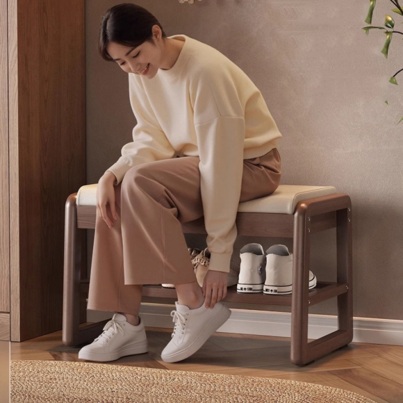 현관 벤치 수납형 공간활용 신발장 의자A-1(55cm)(색상)