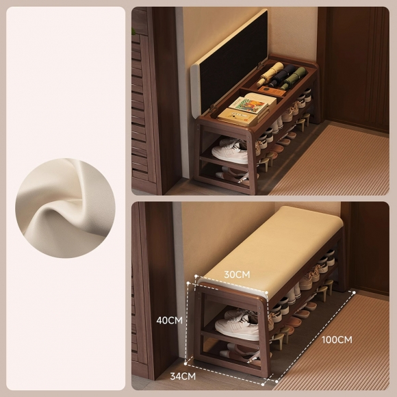 현관 벤치 수납형 공간활용 신발장 의자A-3(100cm)(색상)