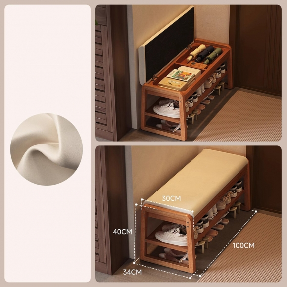 현관 벤치 수납형 공간활용 신발장 의자A-3(100cm)(색상)