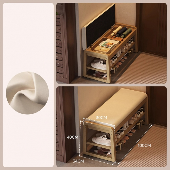 현관 벤치 수납형 공간활용 신발장 의자A-3(100cm)(색상)