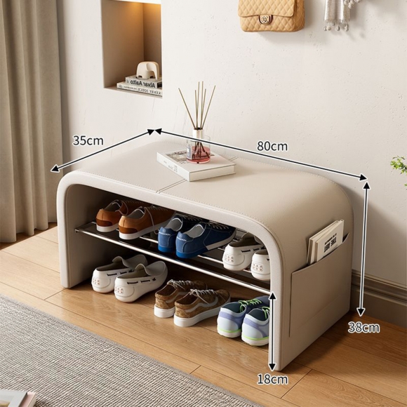현관 벤치 수납형 공간활용 신발장 의자C-2(80cm)(색상)