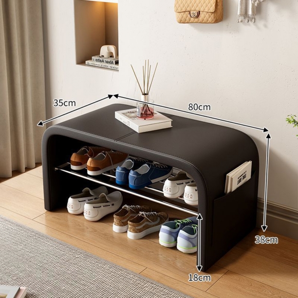 현관 벤치 수납형 공간활용 신발장 의자C-2(80cm)(색상)
