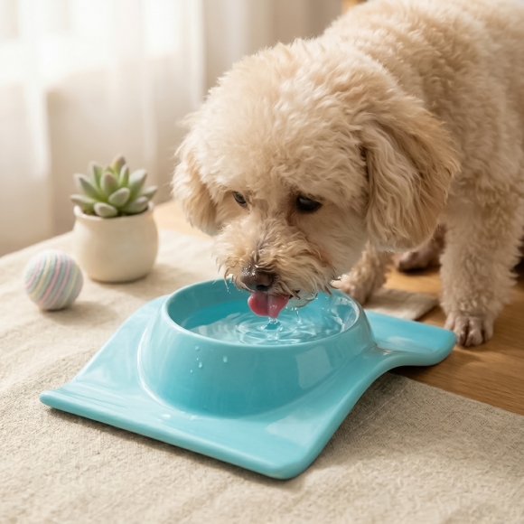 펫린 반려동물 식기(민트 블루)