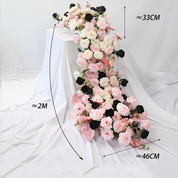 인테리어 파티 행사 테이블 조화 꽃장식H-2(200cm)
