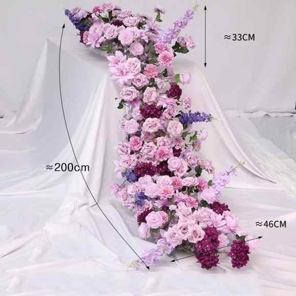 인테리어 파티 행사 테이블 조화 꽃장식L-2(200cm)