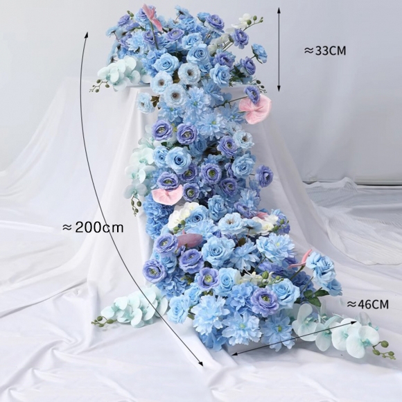 인테리어 파티 행사 테이블 조화 꽃장식M-2(200cm)