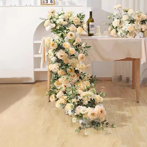 인테리어 파티 행사 테이블 조화 꽃장식O-2(200cm)