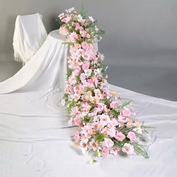 인테리어 파티 행사 테이블 조화 꽃장식Q(150cm)
