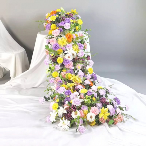 인테리어 파티 행사 테이블 조화 꽃장식U-2(200cm)