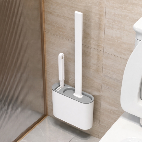 청결생활 실리콘 변기솔 2종 세트(화이트)