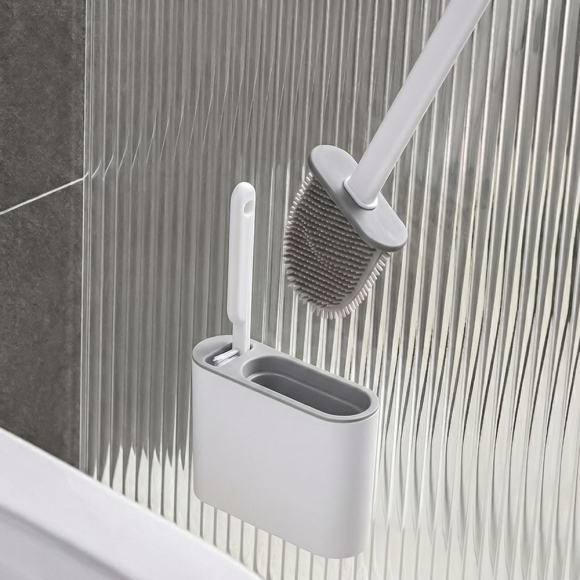 청결생활 실리콘 변기솔 2종 세트(화이트)