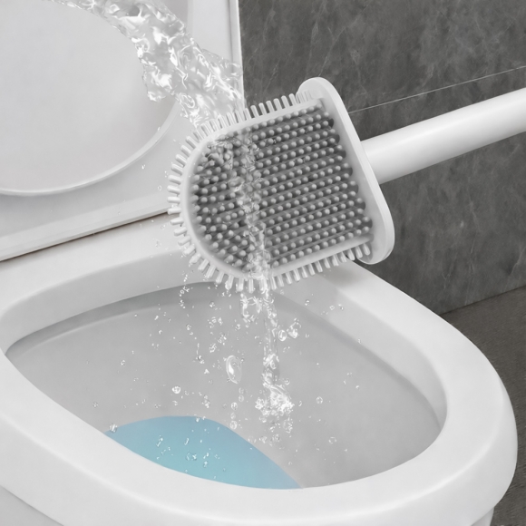 청결생활 실리콘 변기솔 2종 세트(화이트)