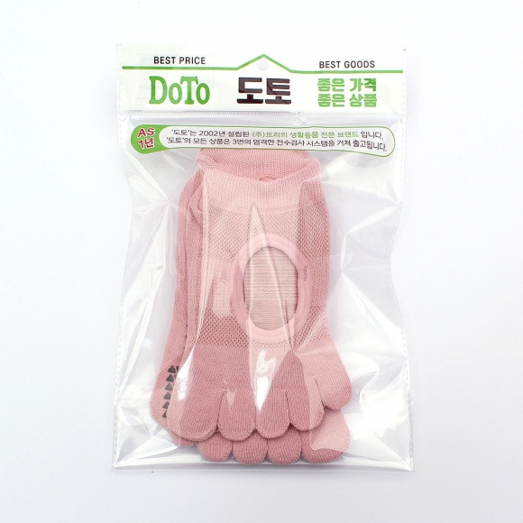 핏코어 메쉬 필라테스 토삭스 2켤레(핑크)