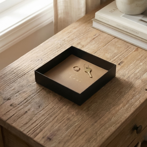 럭셔리 블랙 소품트레이(12.7x12.7cm)