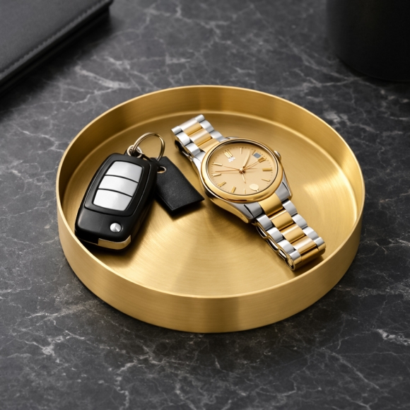 럭셔리 골드 소품트레이(12.5cm)