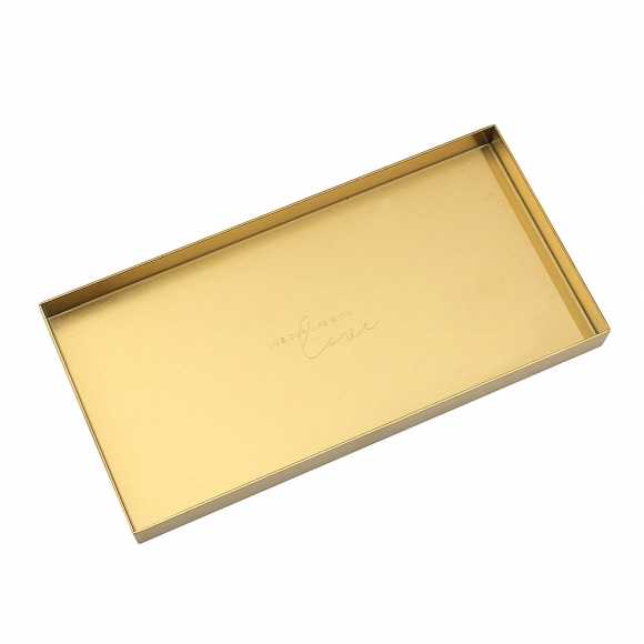 레터링 골드 소품트레이(20x10cm)