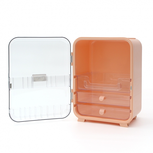베니티 화장품 정리함(핑크)