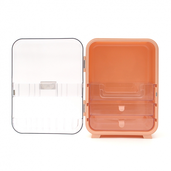 베니티 화장품 정리함(핑크)