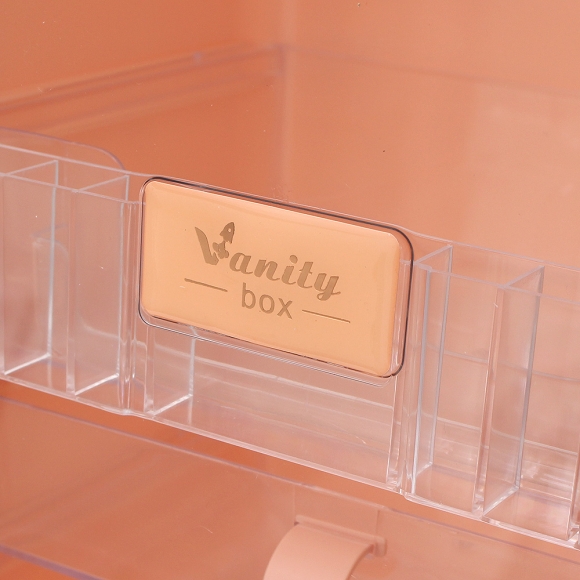 베니티 화장품 정리함(핑크)