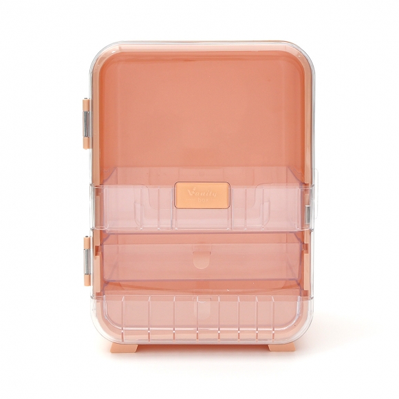 베니티 화장품 정리함(핑크)