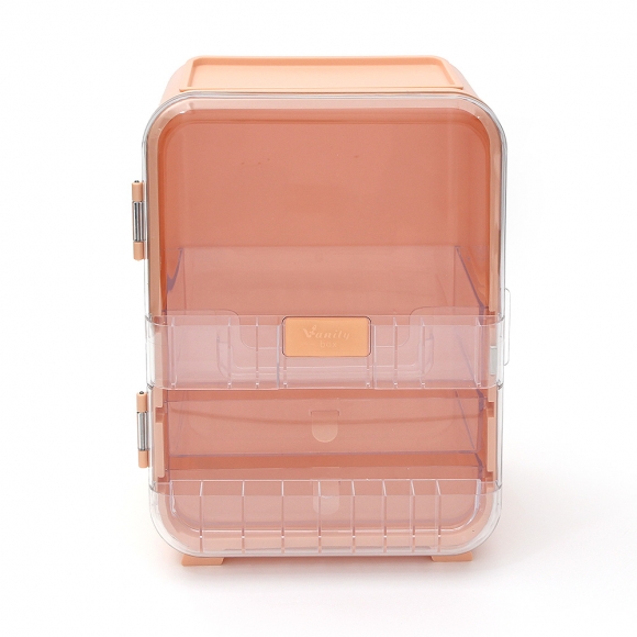 베니티 화장품 정리함(핑크)