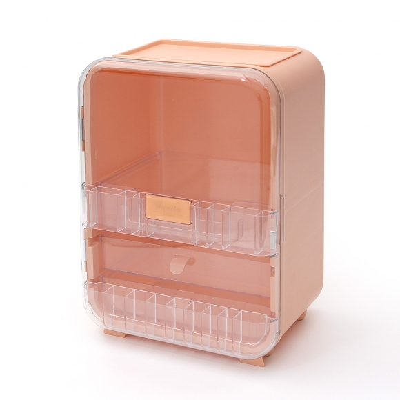 베니티 화장품 정리함(핑크)