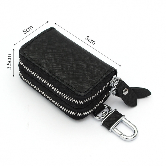 키모아 더블포켓 키홀더 지갑(블랙)