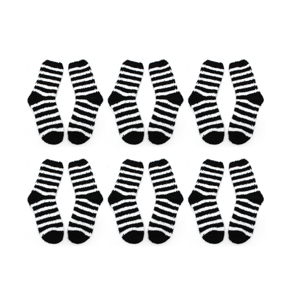 부들부들 수면양말 6켤레(블랙)