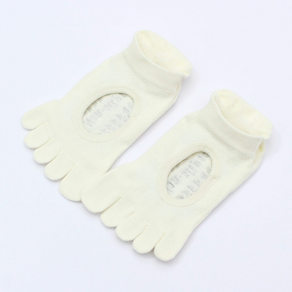 핏코어 메쉬 필라테스 토삭스 2켤레(아이보리)