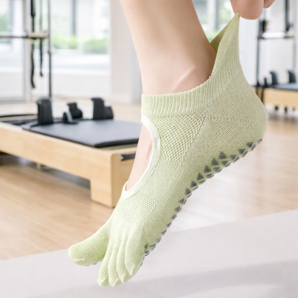 핏코어 메쉬 필라테스 토삭스 2켤레(그린)