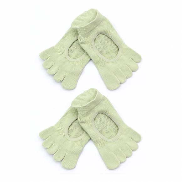 핏코어 메쉬 필라테스 토삭스 2켤레(그린)