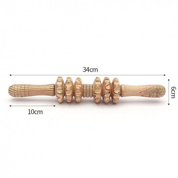 롤케어 원목 마사지 롤러(6롤)