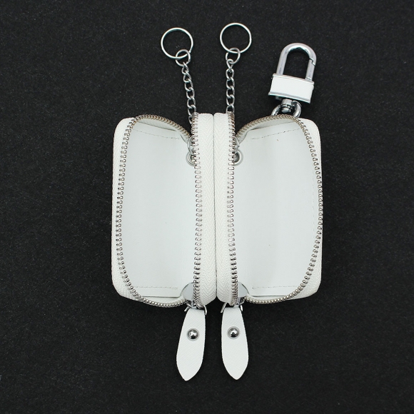 키모아 더블포켓 키홀더 지갑(화이트)