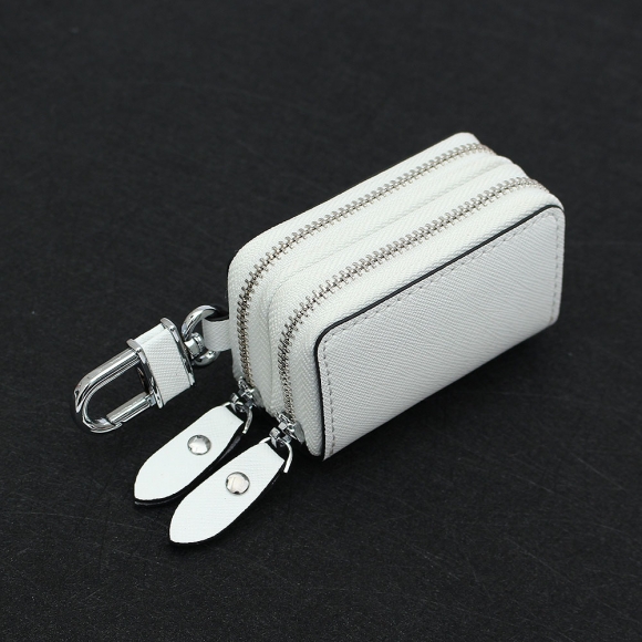키모아 더블포켓 키홀더 지갑(화이트)