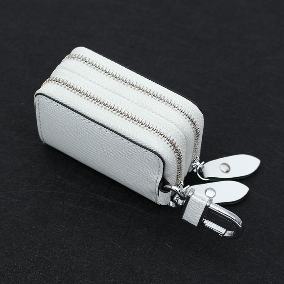 키모아 더블포켓 키홀더 지갑(화이트)