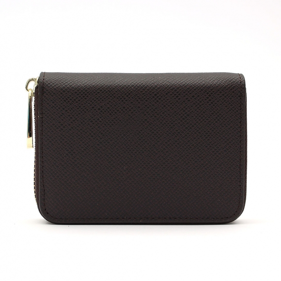 마르스 아코디언 지퍼 카드지갑(브라운)