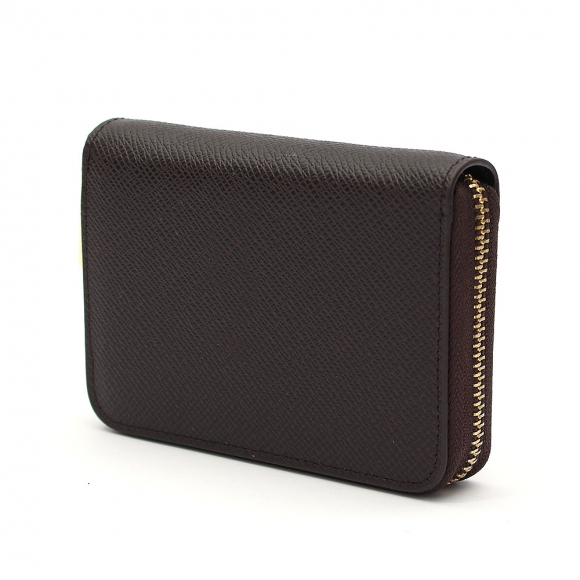 마르스 아코디언 지퍼 카드지갑(브라운)