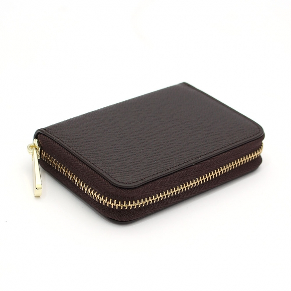 마르스 아코디언 지퍼 카드지갑(브라운)