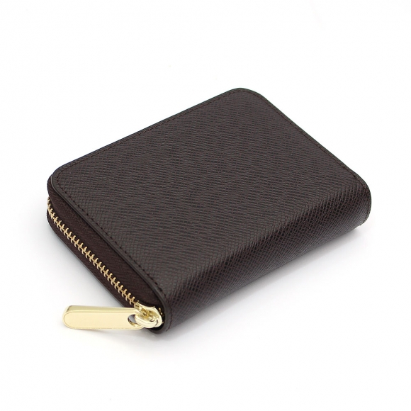 마르스 아코디언 지퍼 카드지갑(브라운)
